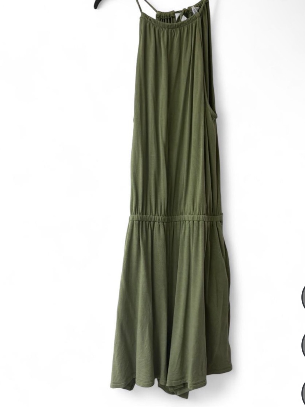 Old Navy Olive Green One-Shoulder Romper petite XS